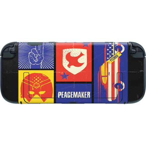 DC Comics Peacemaker Collage Nintendo Switch 2 (2025) with Joy-Con Skin