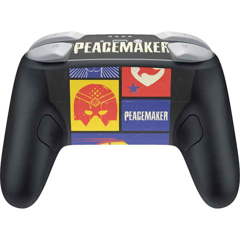 DC Comics Peacemaker Collage Nintendo Switch 2 (2025) Pro Controller Skin