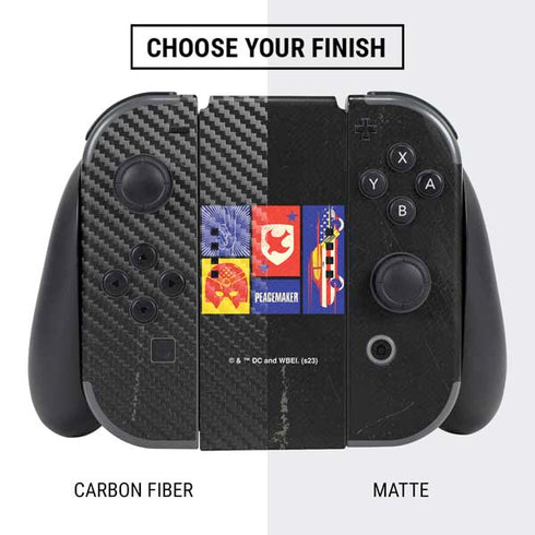 DC Comics Peacemaker Collage Nintendo Switch Bundle Skin