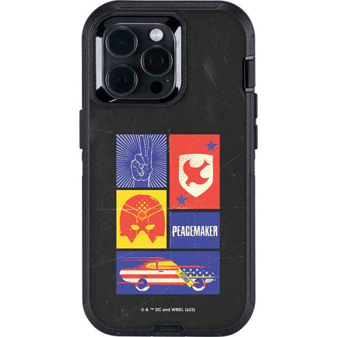 DC Comics Peacemaker Collage Otterbox Defender iPhone Skin