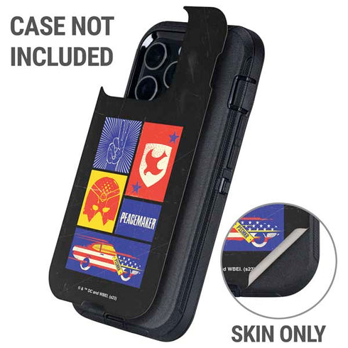 DC Comics Peacemaker Collage Otterbox Defender iPhone Skin