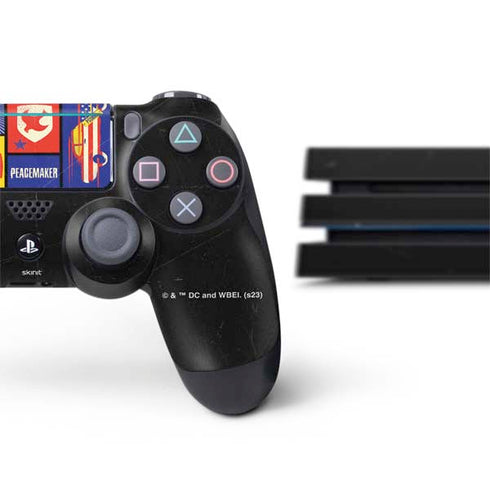 DC Comics Peacemaker Collage PS4 Pro Bundle Skin