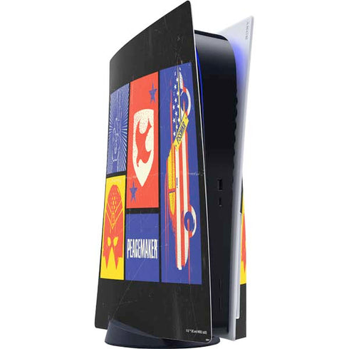 DC Comics Peacemaker Collage PlayStation PS5 Skins