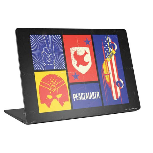 DC Comics Peacemaker Collage Universal Laptop 12in (9.8 x 6.8in) Skin