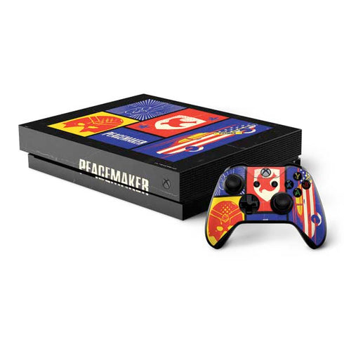 DC Comics Peacemaker Collage Xbox One X Bundle Skin