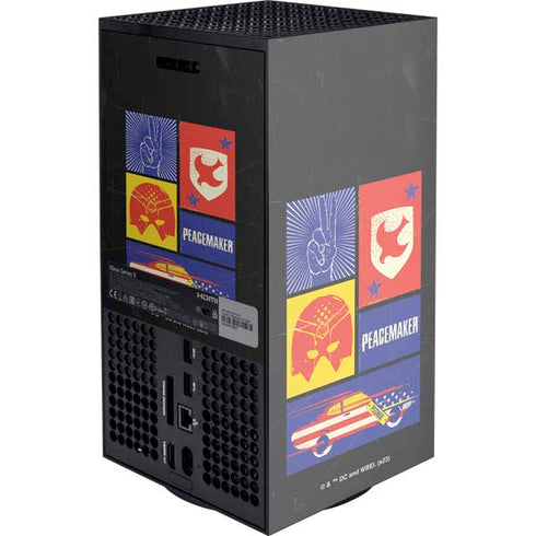 DC Comics Peacemaker Collage Xbox Series X Console Skin
