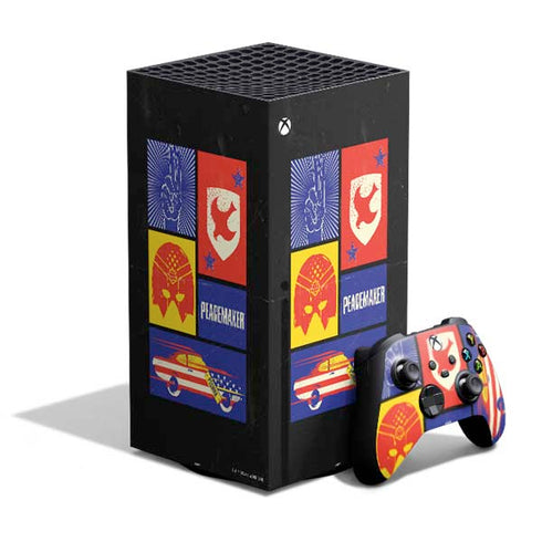 DC Comics Peacemaker Collage XBox Series X Digital Edition Bundle Skin