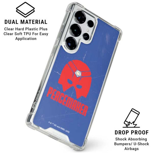 DC Comics Peacemaker Helmet Galaxy S25 Ultra Clear Case