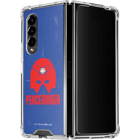 DC Comics Peacemaker Helmet Galaxy Z Fold4 5G Clear Case