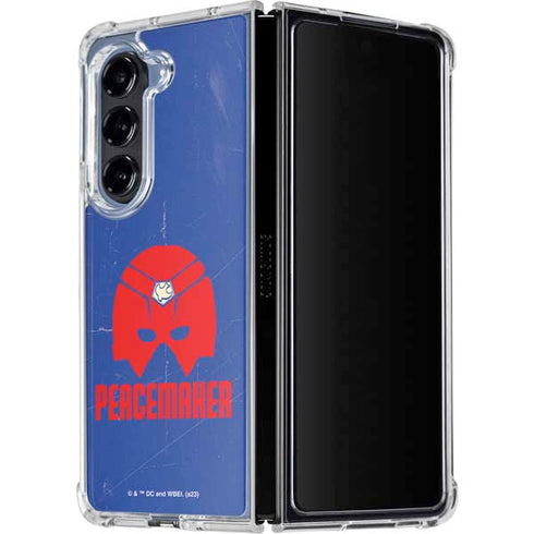 DC Comics Peacemaker Helmet Galaxy Z Fold5 5G Clear Case