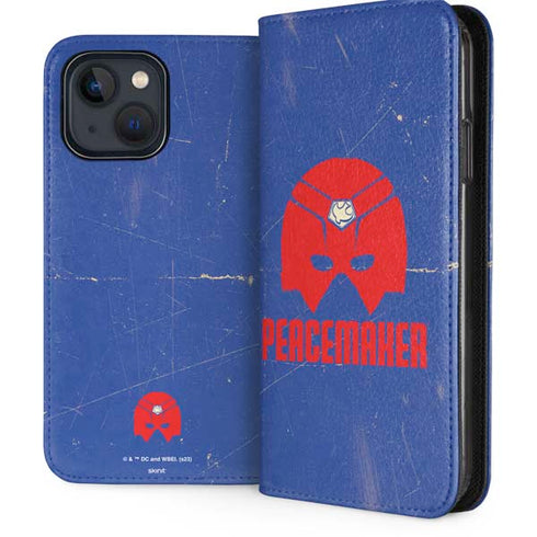 DC Comics Peacemaker Helmet iPhone 15 Plus Folio Case