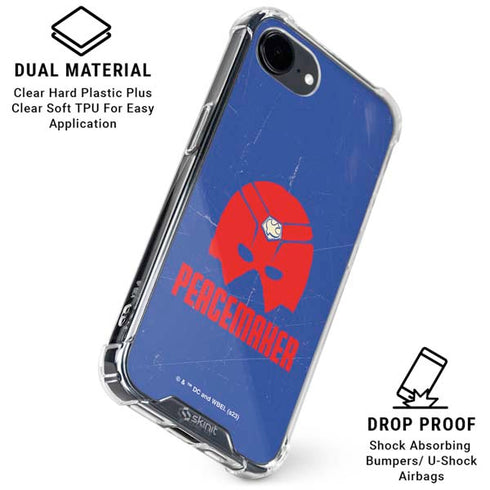 DC Comics Peacemaker Helmet iPhone 16e Clear Case