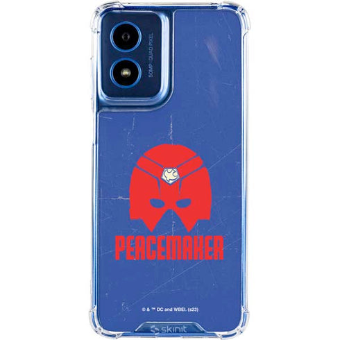 DC Comics Peacemaker Helmet Moto G 5G (2024) Clear Case