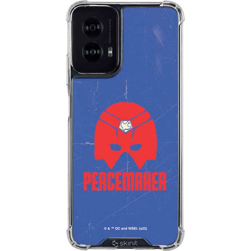 DC Comics Peacemaker Helmet Moto G Power 5G (2024) Clear Case