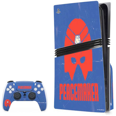DC Comics Peacemaker Helmet PS5 Pro Disk Bundle Skin