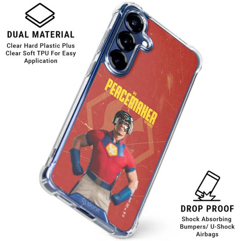 DC Comics Peacemaker John Cena Galaxy S25 FE Clear Case