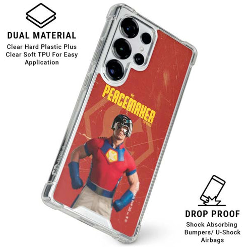 DC Comics Peacemaker John Cena Galaxy S25 Ultra Clear Case
