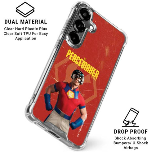 DC Comics Peacemaker John Cena Galaxy S26 Plus Clear Case