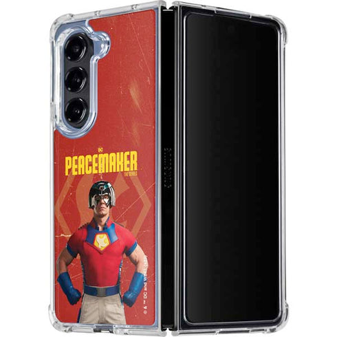 DC Comics Peacemaker John Cena Galaxy Z Fold5 5G Clear Case