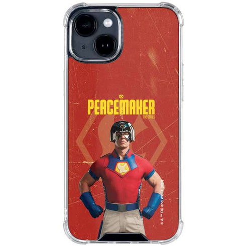 DC Comics Peacemaker John Cena iPhone 15 Clear Case