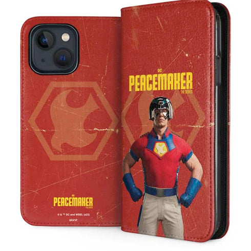 DC Comics Peacemaker John Cena iPhone 15 Plus Folio Case