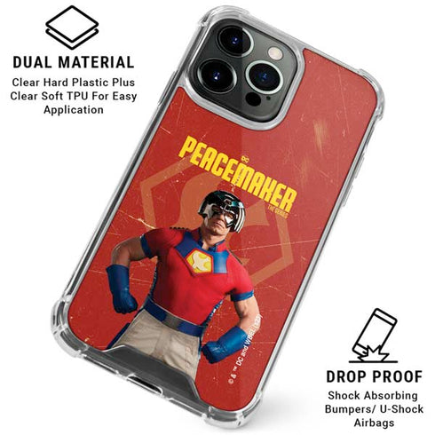 DC Comics Peacemaker John Cena iPhone 16 Pro Max Clear Case