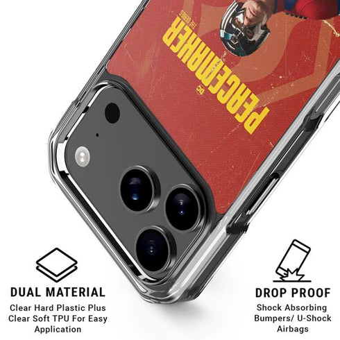 DC Comics Peacemaker John Cena iPhone 17 Pro Clear Case