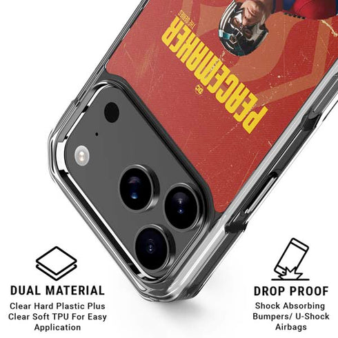 DC Comics Peacemaker John Cena iPhone 18 Pro Clear Case