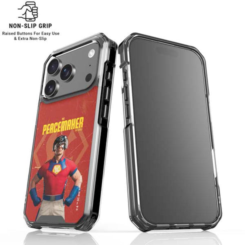 DC Comics Peacemaker John Cena iPhone 18 Pro Clear Case