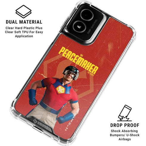 DC Comics Peacemaker John Cena Moto G Power 5G (2024) Clear Case