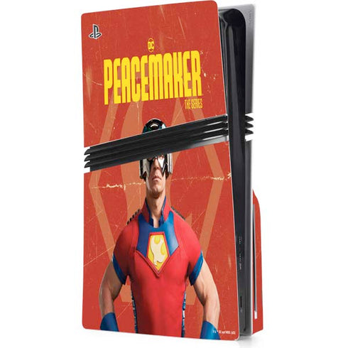 DC Comics Peacemaker John Cena PS5 Pro Disk Console Skin