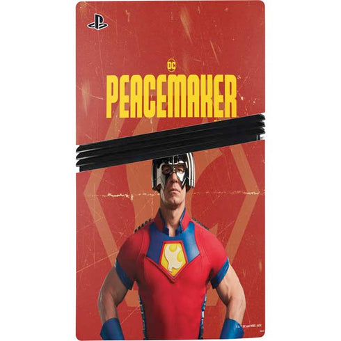 DC Comics Peacemaker John Cena PS5 Pro Disk Console Skin