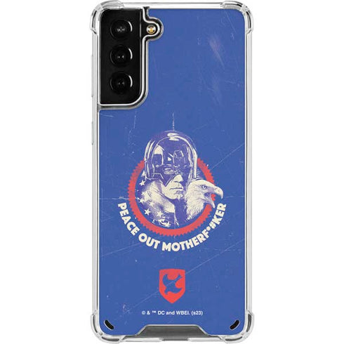 DC Comics Peacemaker Peace Out Galaxy S21 Plus 5G Clear Case