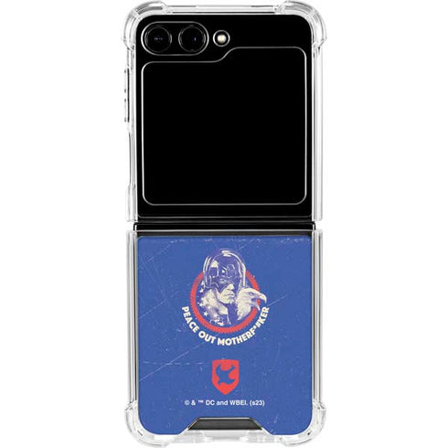 DC Comics Peacemaker Peace Out Galaxy Z Flip6 Clear Case