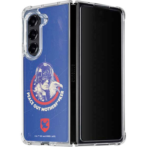 DC Comics Peacemaker Peace Out Galaxy Z Fold5 5G Clear Case