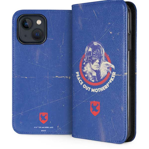 DC Comics Peacemaker Peace Out iPhone 15 Plus Folio Case