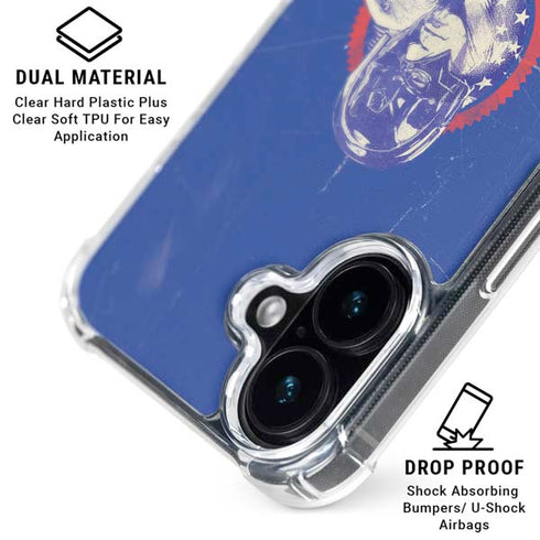 DC Comics Peacemaker Peace Out iPhone 16 Plus Clear Case