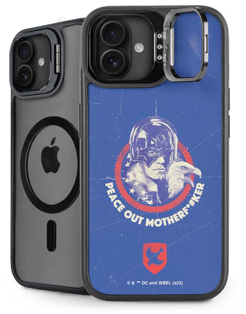 DC Comics Peacemaker Peace Out iPhone 16 Plus Kickstand Case