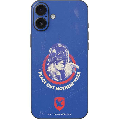 DC Comics Peacemaker Peace Out iPhone 16 Plus Skin
