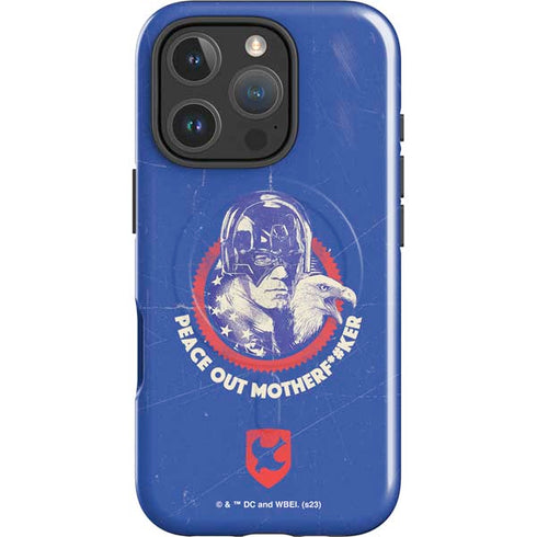 DC Comics Peacemaker Peace Out iPhone 16 Pro Magsafe Impact Case