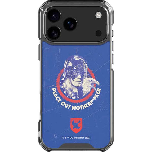 DC Comics Peacemaker Peace Out iPhone 17 Pro Max Clear Case