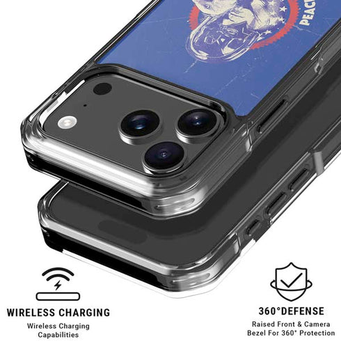 DC Comics Peacemaker Peace Out iPhone 18 Pro Clear Case