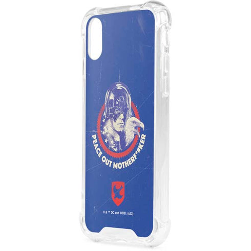 DC Comics Peacemaker Peace Out iPhone XS Clear Case