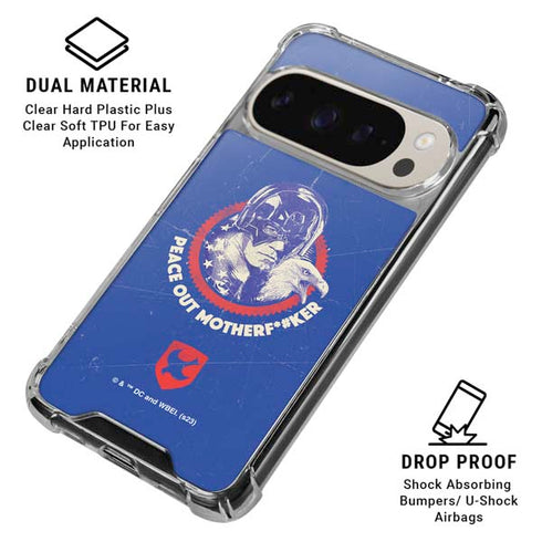 DC Comics Peacemaker Peace Out Pixel 9 Pro XL Clear Case