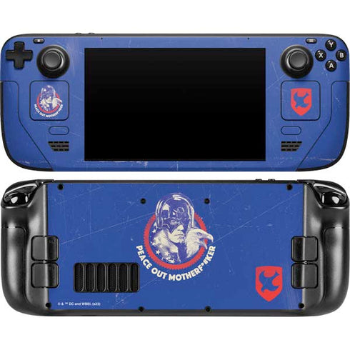 DC Comics Peacemaker Peace Out Steam Deck Handheld Gaming Computer Skin