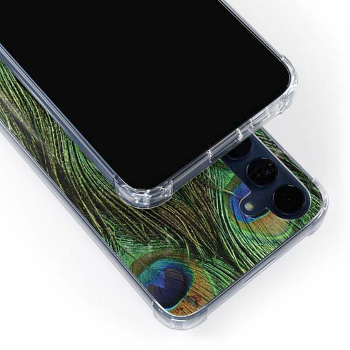 Peacock Galaxy A55 5G Clear Case