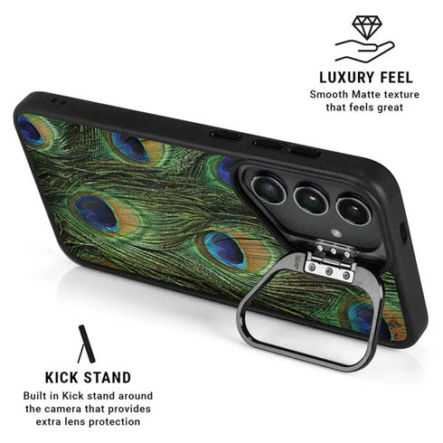 Peacock Galaxy S24 FE Kickstand Case