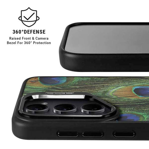Peacock Galaxy S25 Kickstand Case