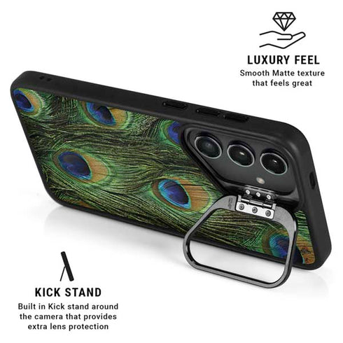 Peacock Galaxy S24 Plus Kickstand Case