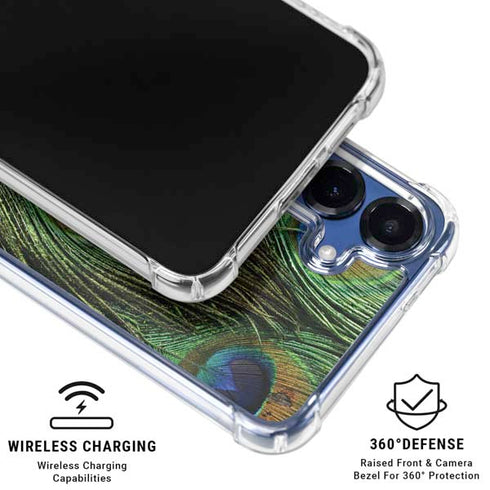 Peacock Galaxy S25 Clear Case